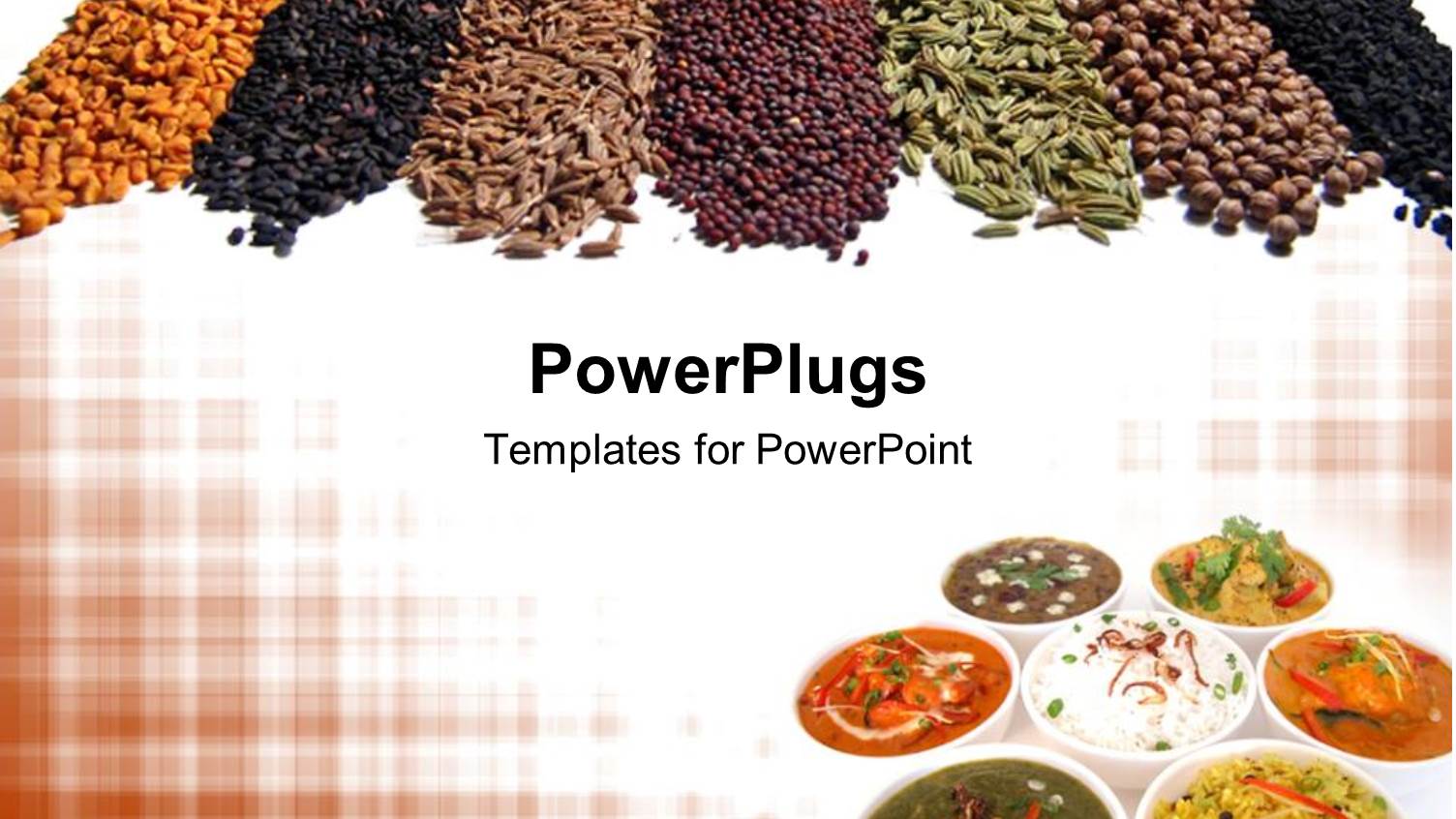 7 Different Indian Spices and Dishes Arranged Stylishly