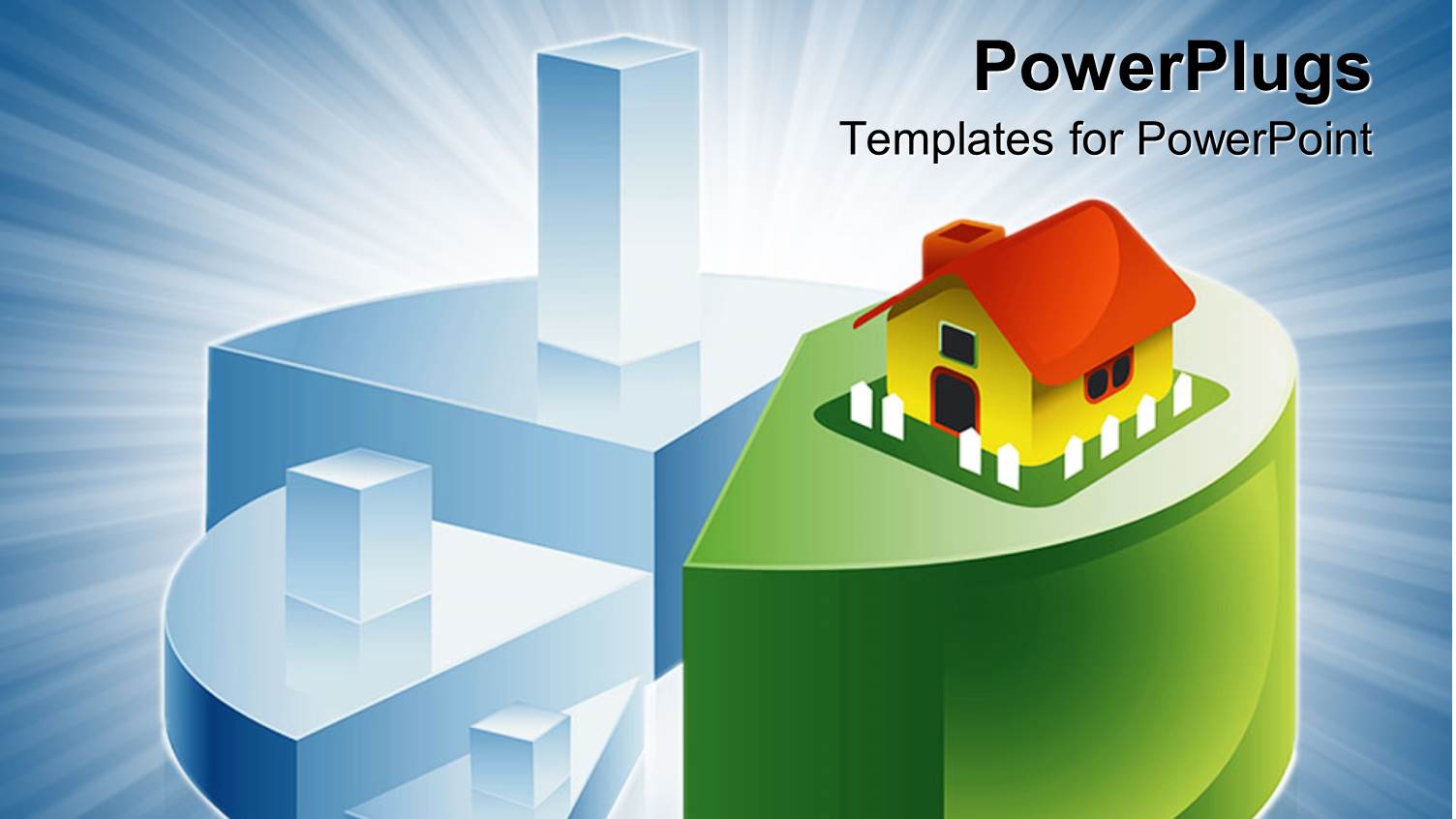 Abstract Animation of a Pie Chart with a House