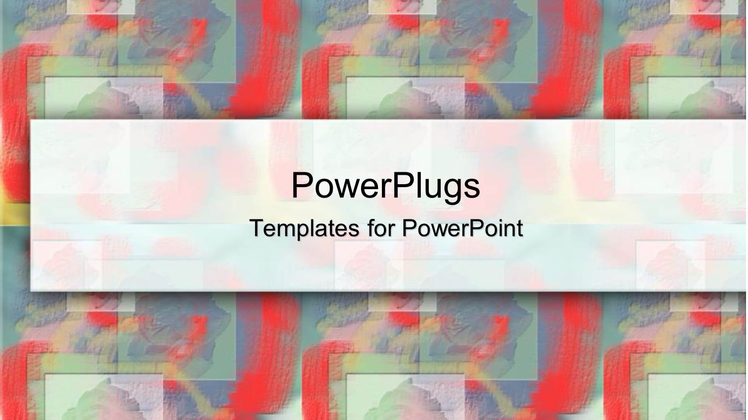 Abstract Artistic Painting with small Squared Depictions of Rose Buds