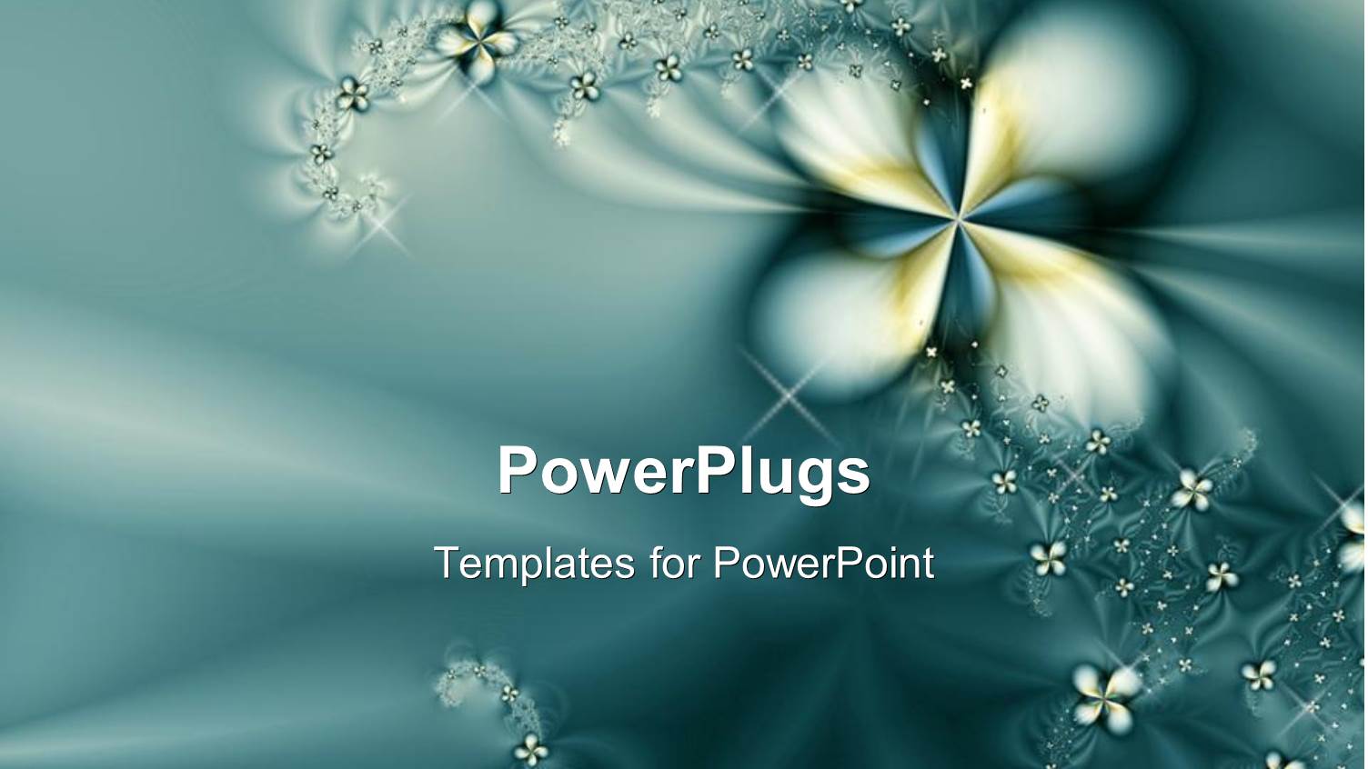 Abstract Background with Diamond Stones on Flowers