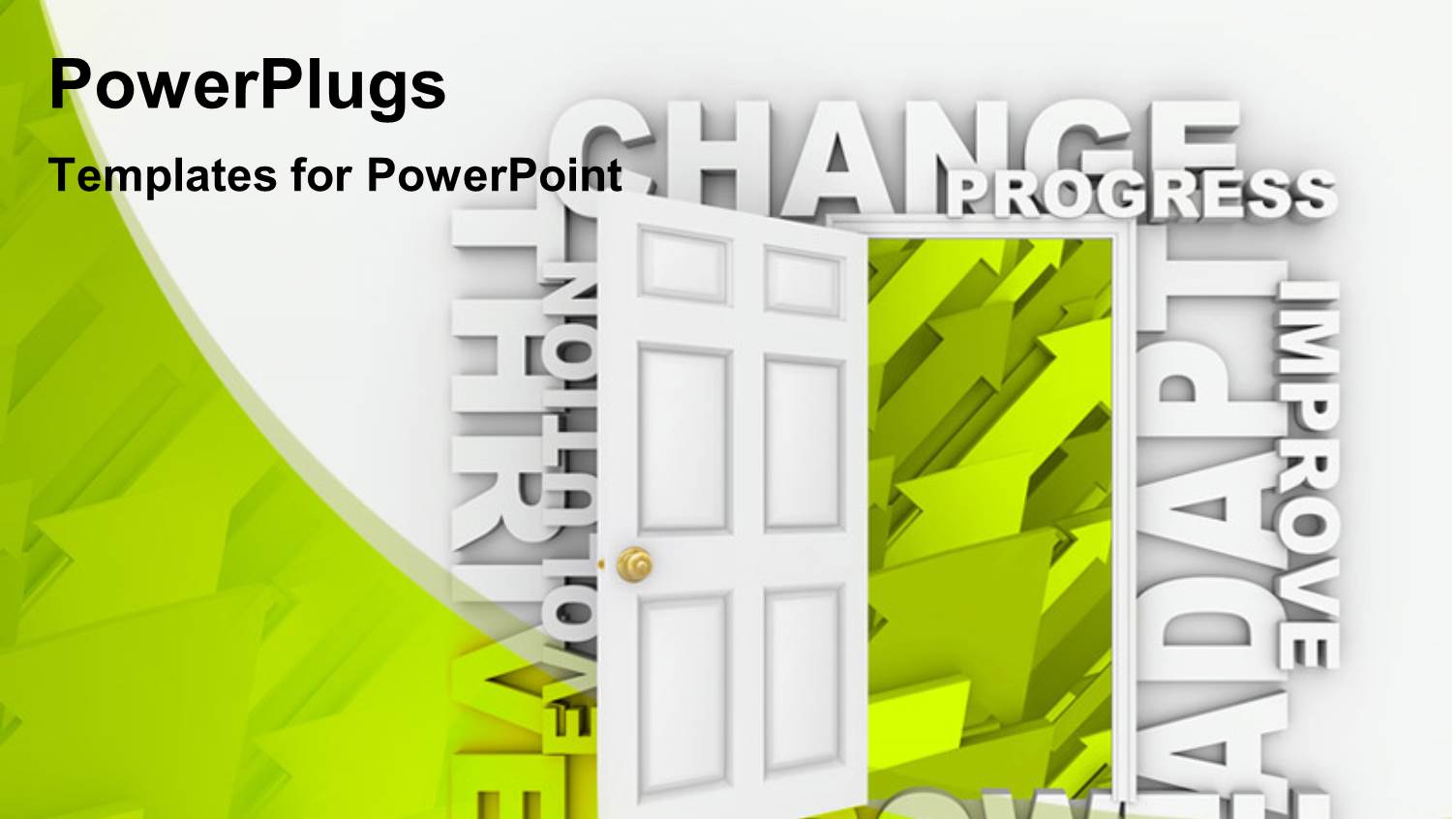 Abstract Background with Open Door to Growth, Progress, Change