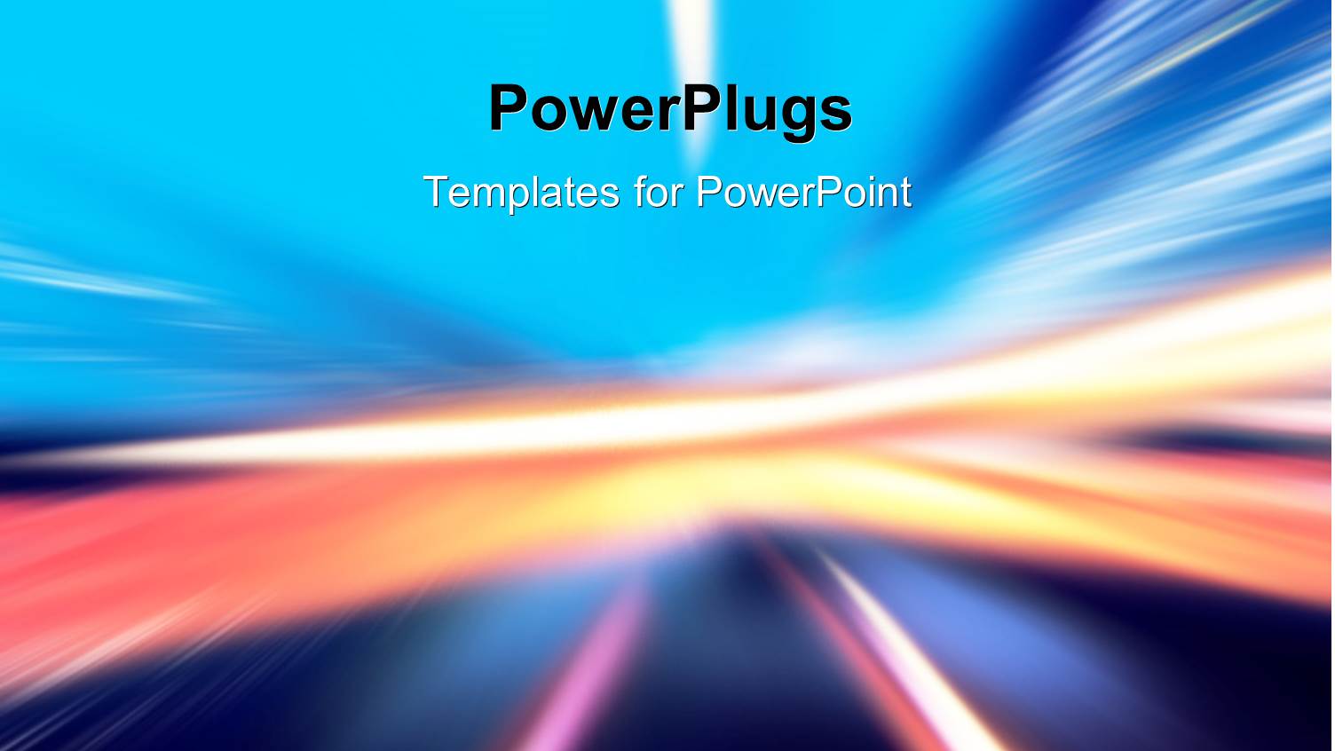 Abstract Background with Wavy Glowing Lines and Motion Blur