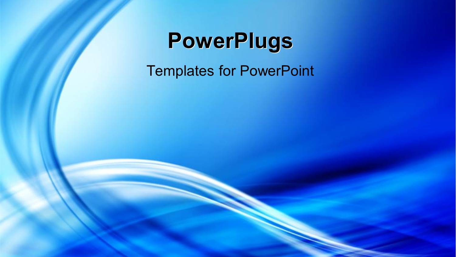 Abstract Blue Color Flowing Waves