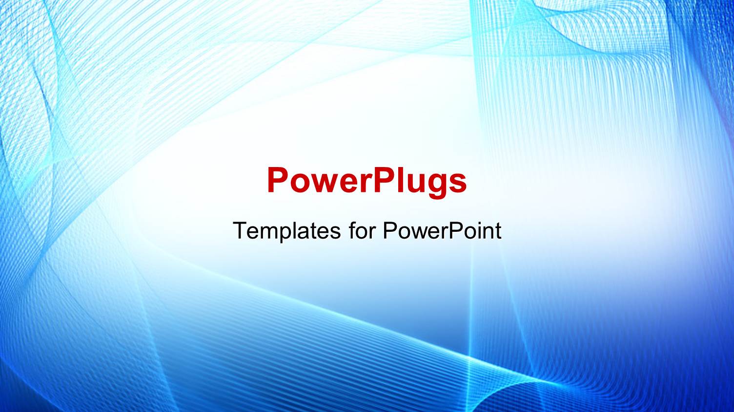 Abstract Blue Curves on White Background