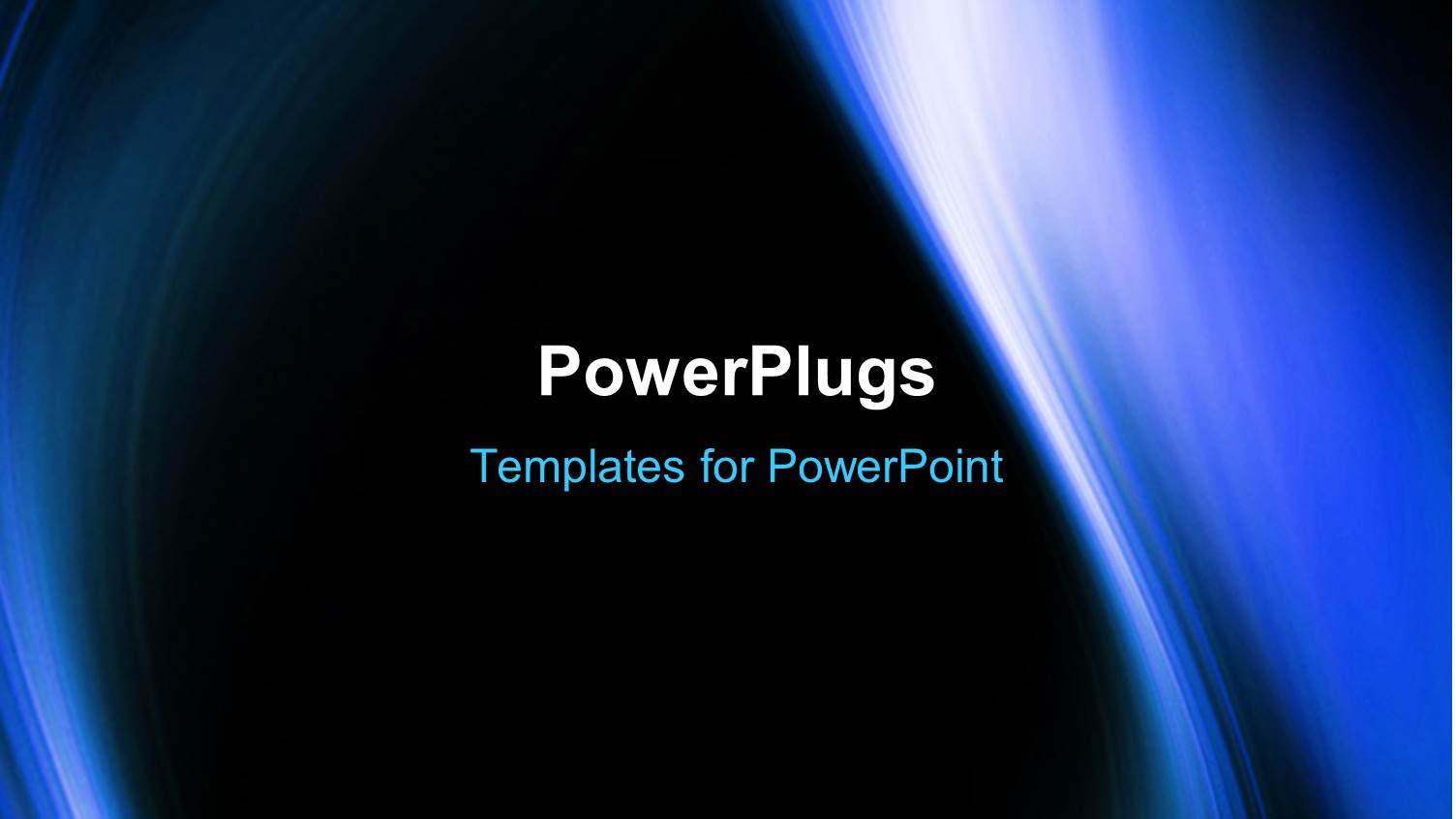 Abstract Blue Light Waves on Black Solid Background