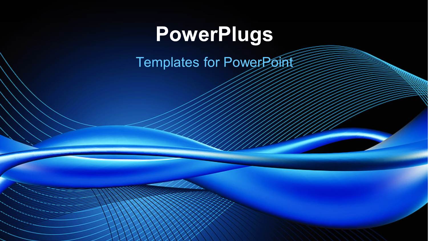 Abstract Blue Wave Patterns on Dark Background