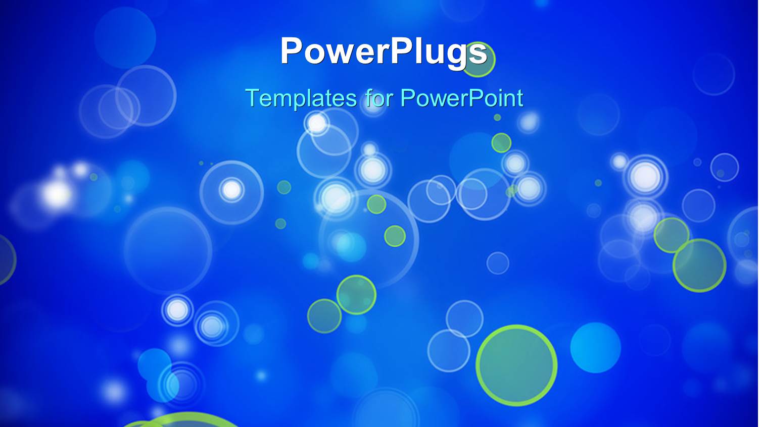 Abstract Bokeh Effect with Blue Color