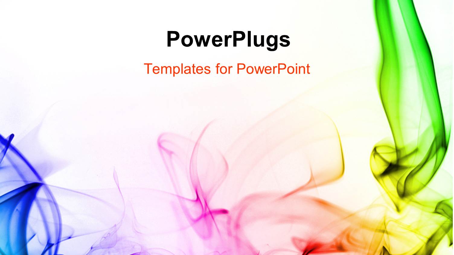 Abstract Colorful Smoke on a White Background