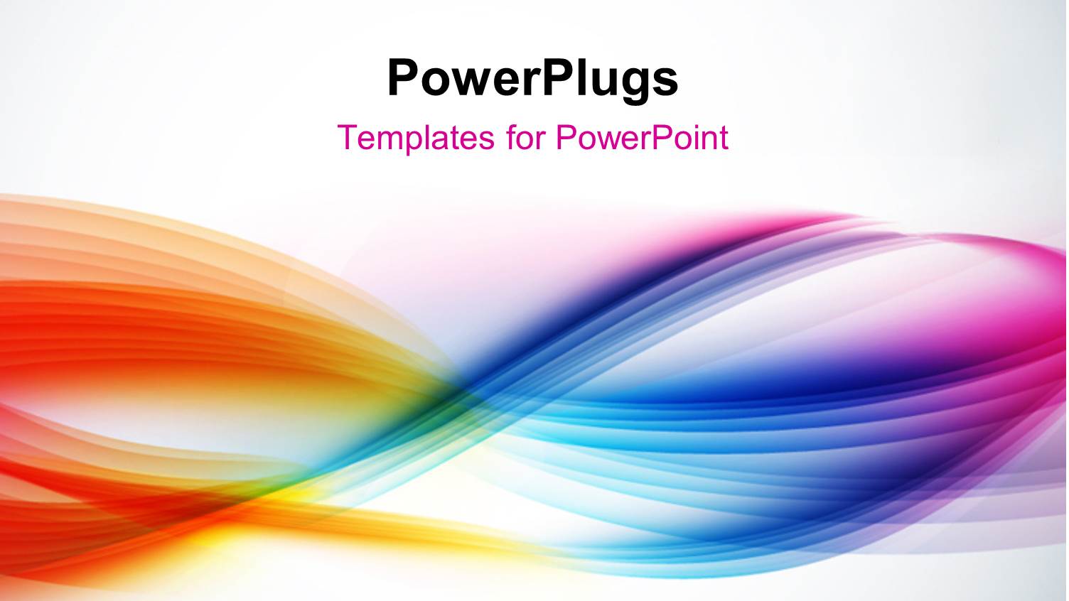 Abstract Colorful Waves with Light Grey Color