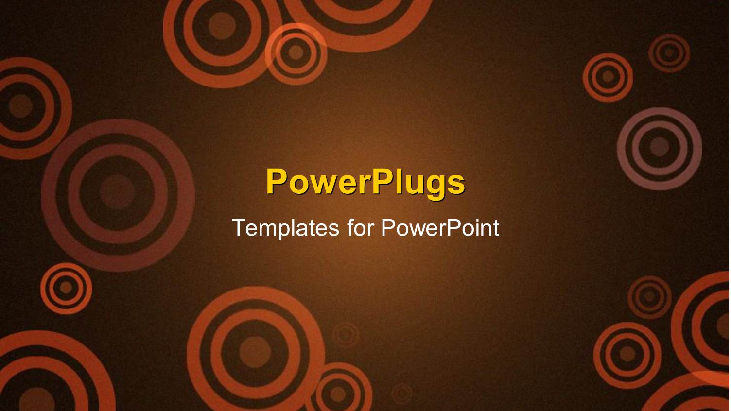 Abstract Copper Circles on Brown Background