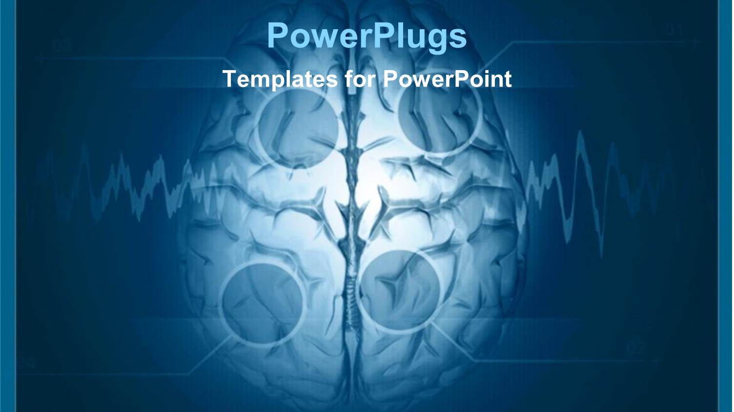 Abstract Depiction of a Brain on a Blue Background