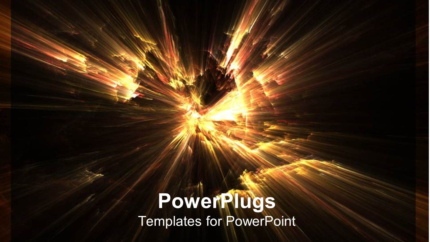 Abstract Depiction of Flashing Fire Lights on Black Background