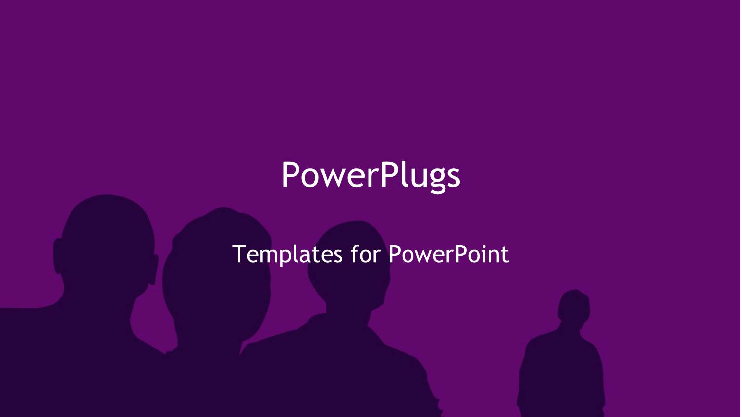 Abstract Depiction of Four Humans on Purple Background