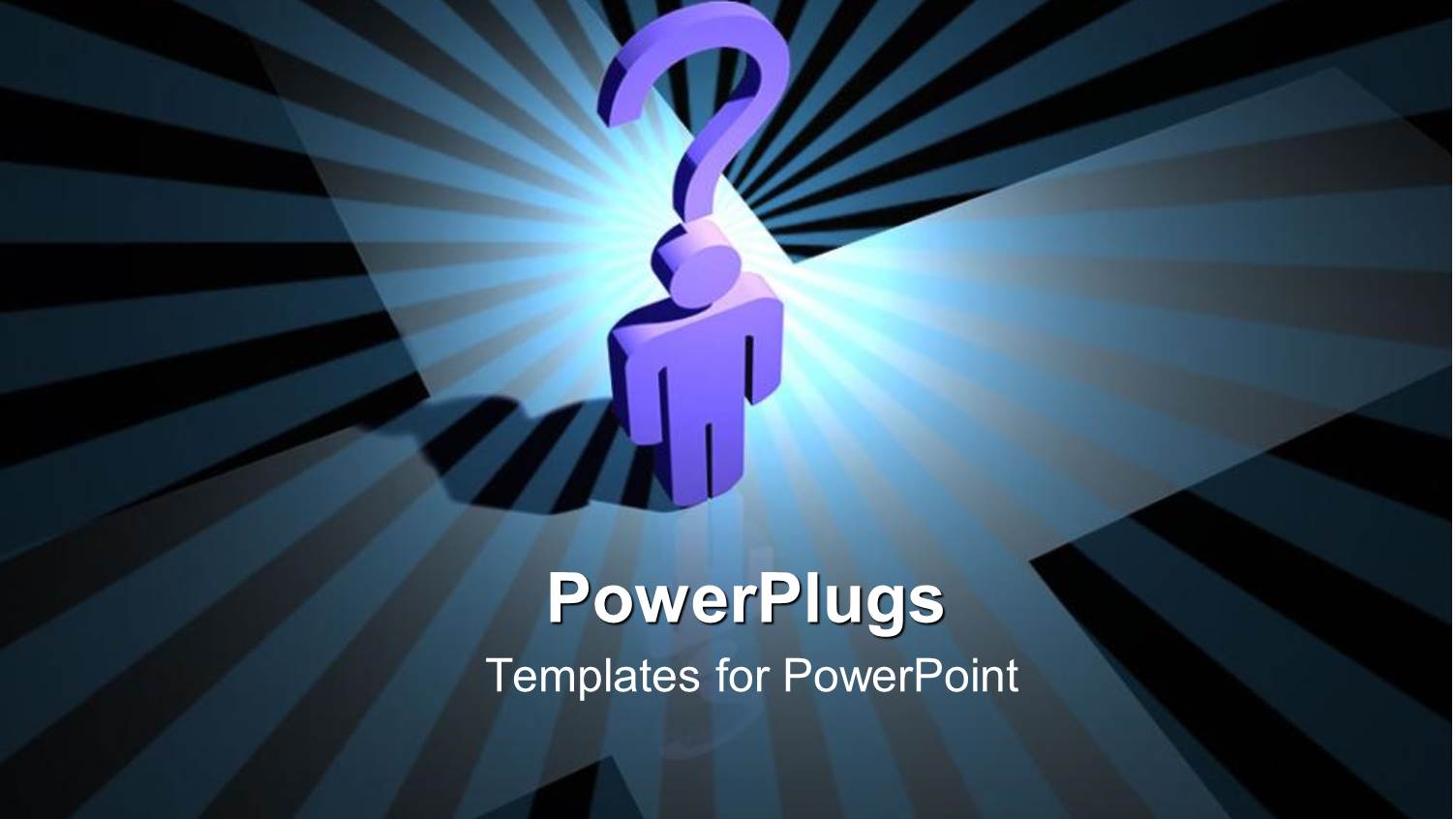 Abstract Depiction of a Human with a Question Mark