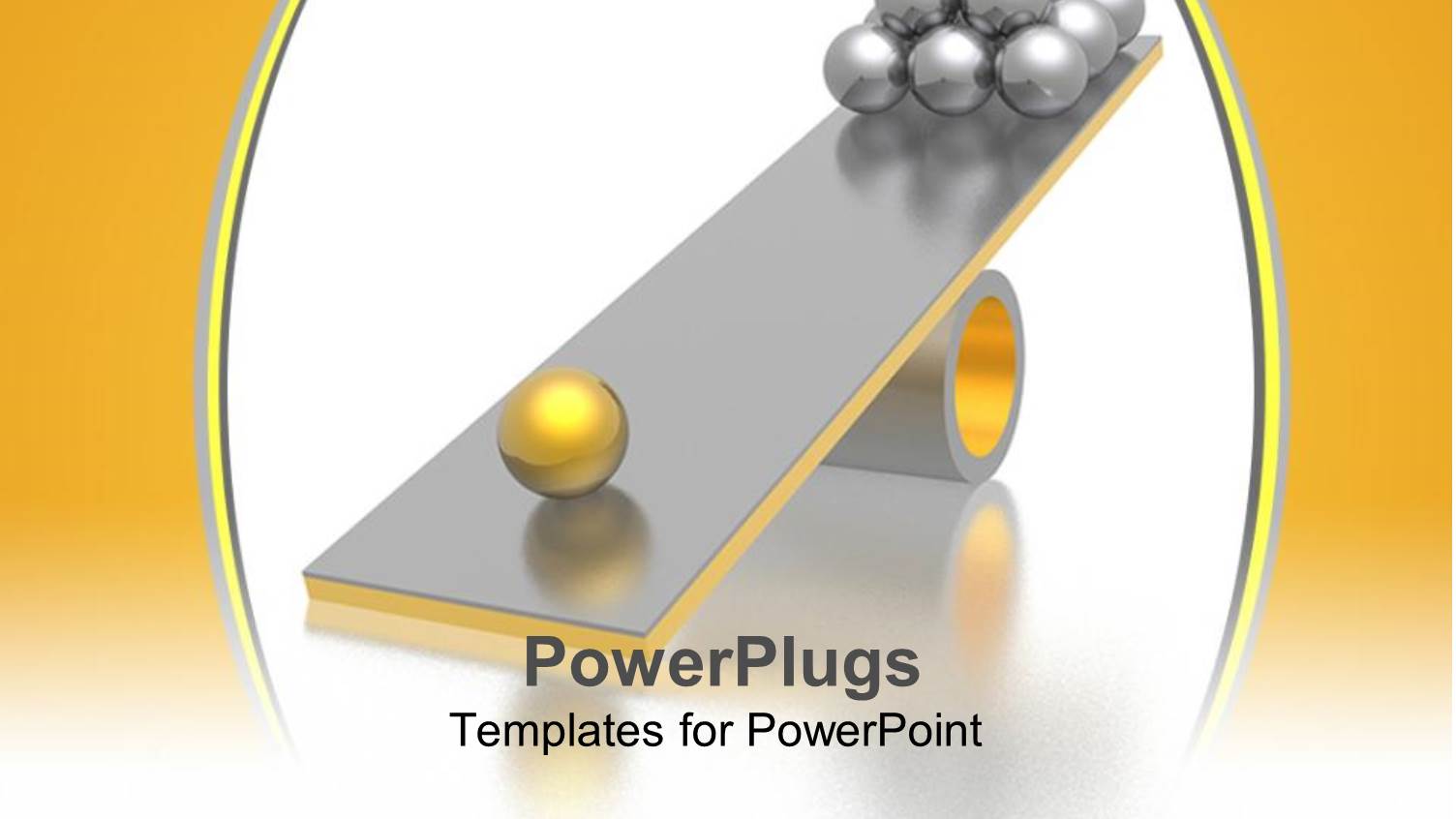 Abstract Depiction of Lots of Silver and Gold Balls