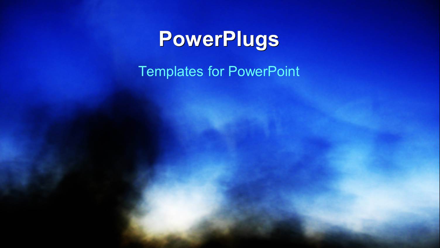 a Bluish Background with a Lot of Smoke