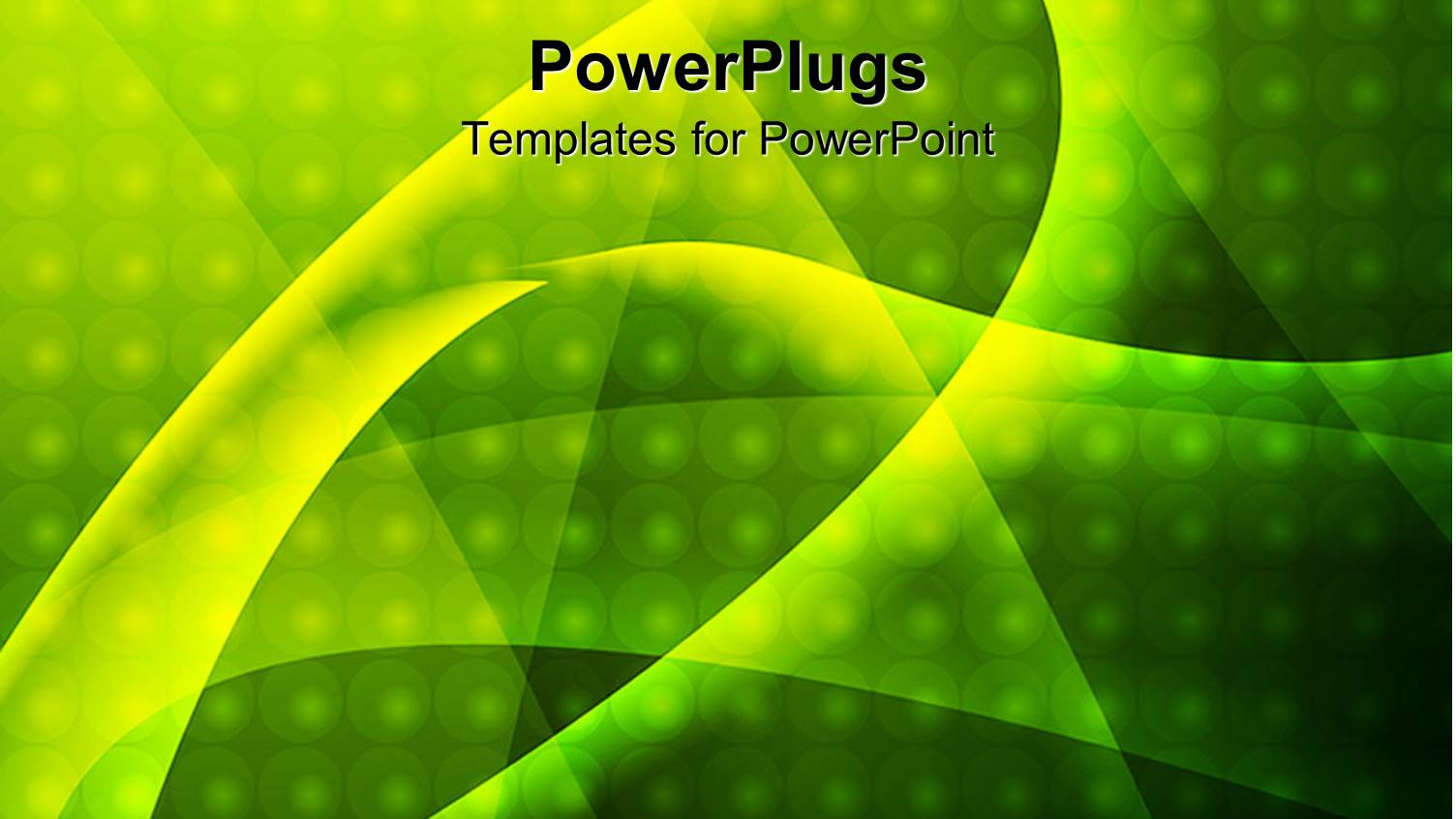 Abstract Depiction of Wavy Green and Yellow Spotted Lines