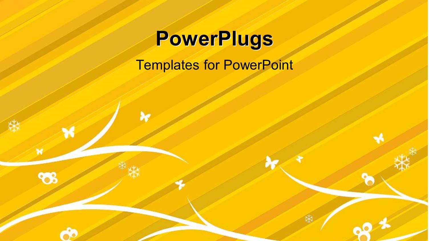 Abstract Depiction of a White Floral Design on a Yellow Background