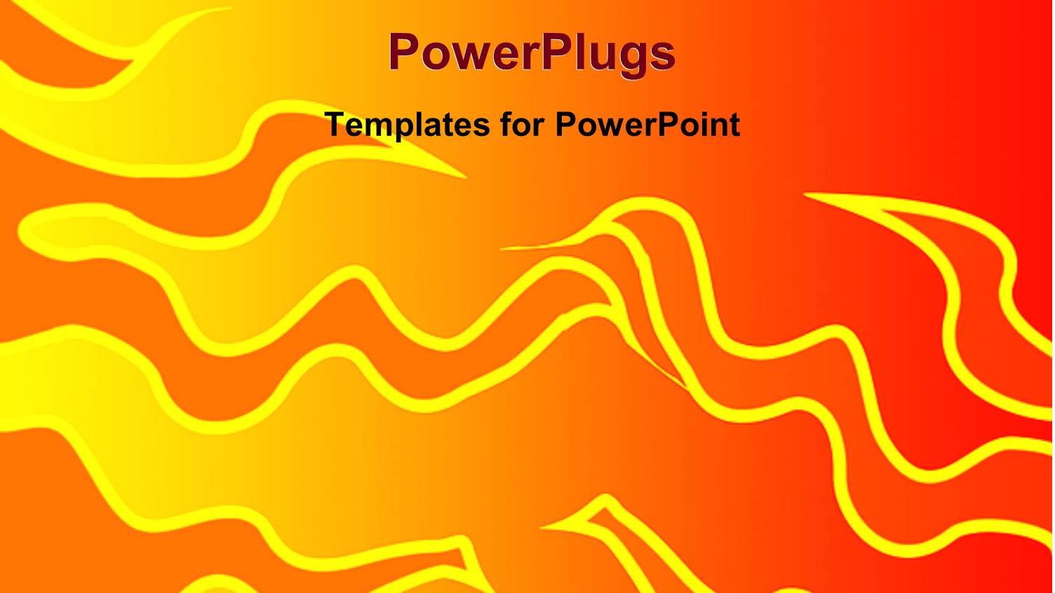 Abstract Design of Fire on Orange Background