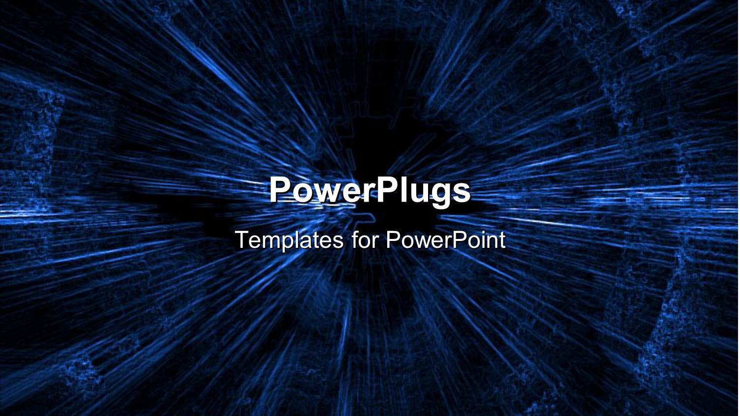 an Abstract Design on Lots of Blue Strokes on a Black Background