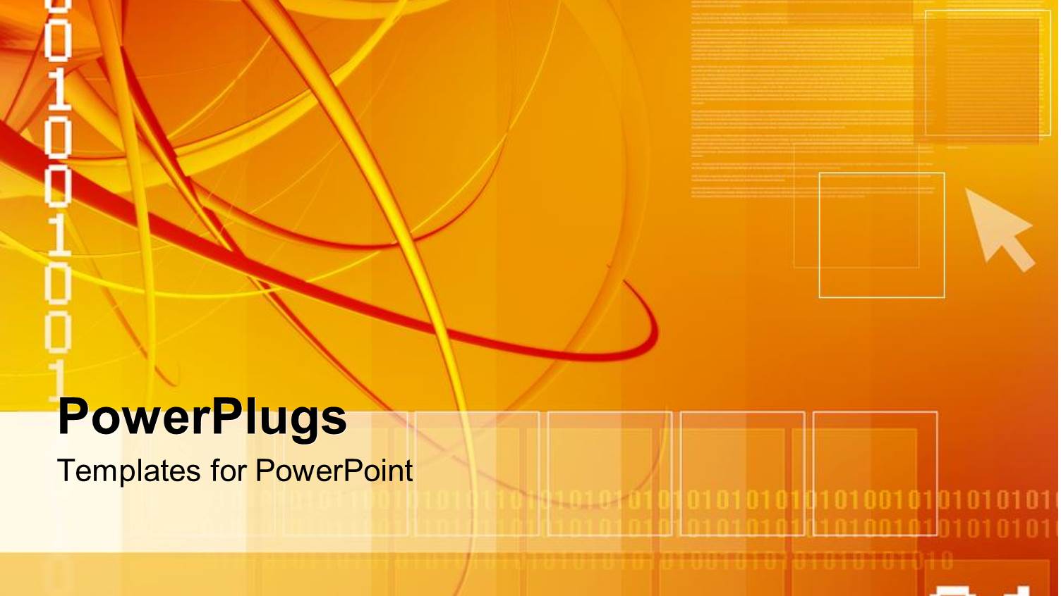 Abstract Digital Depiction with Binary Digits on Yellow Surface