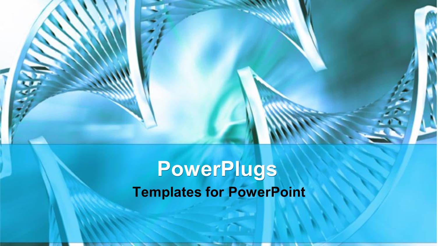 Abstract DNA Strand Silver Metallic Steel DNA Strands on Light Blue Background