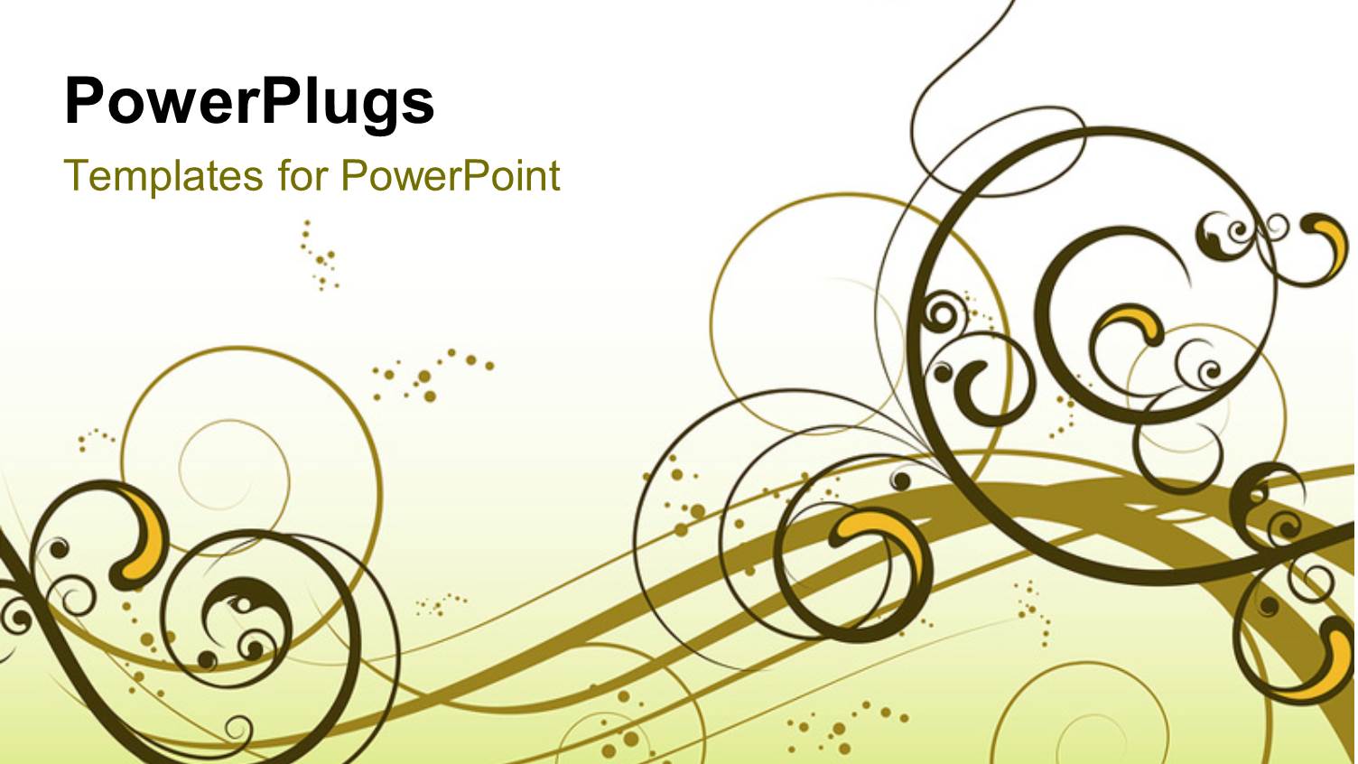 Abstract Floral Background with Green and White Theme