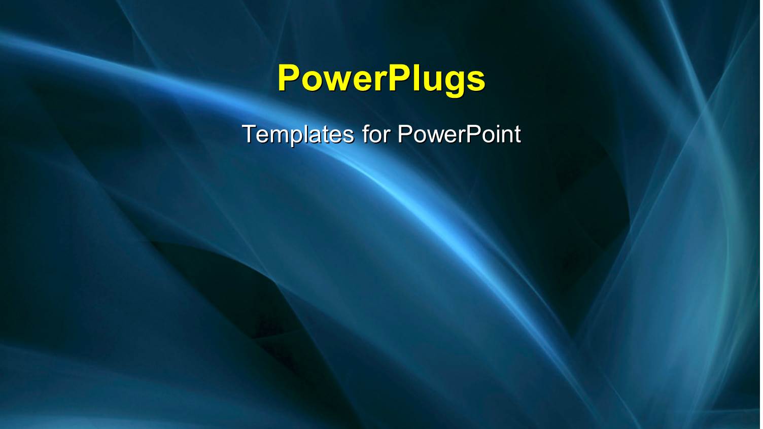 Abstract Flowing Curves in Blue Over a Black Background