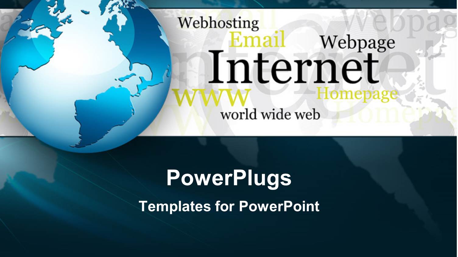 Abstract Internet World Wide Web Design with Globe and Keywords like Internet, Web, Email, Www, Homepage, Webpage