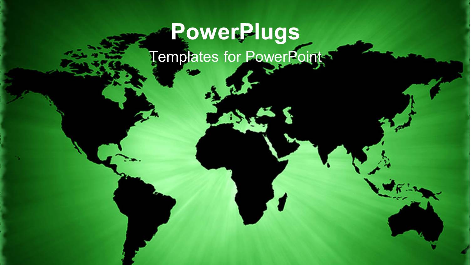 Abstract Map of the World on a Green Background