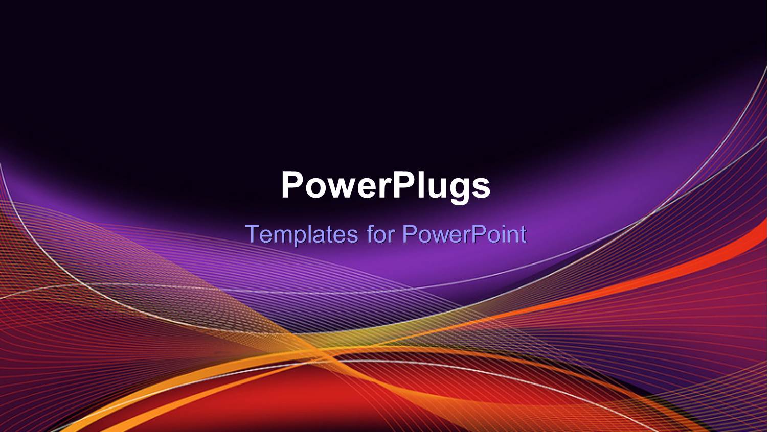 Abstract Purple, Orange, Gold Wave Pattern on Dark Background