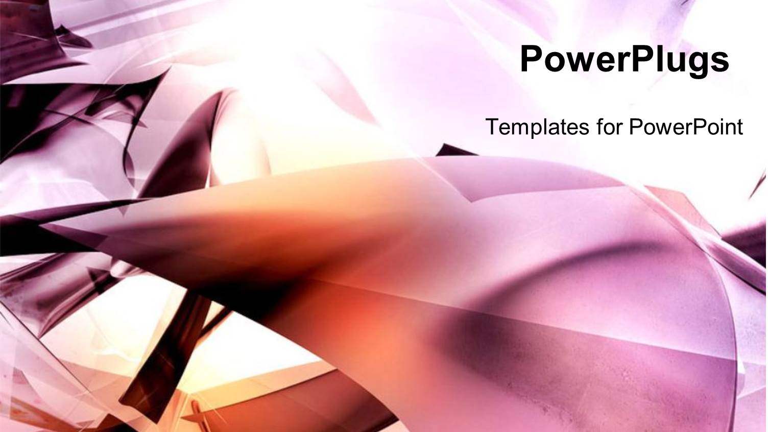 Abstract Purple and Red Shapes on White Background