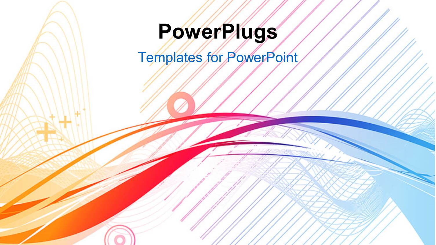 Abstract Rainbow Wave Line Over White Background