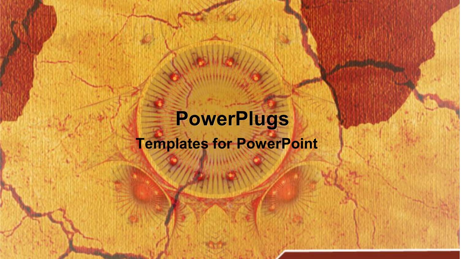 Abstract Red and Yellow with Cracks