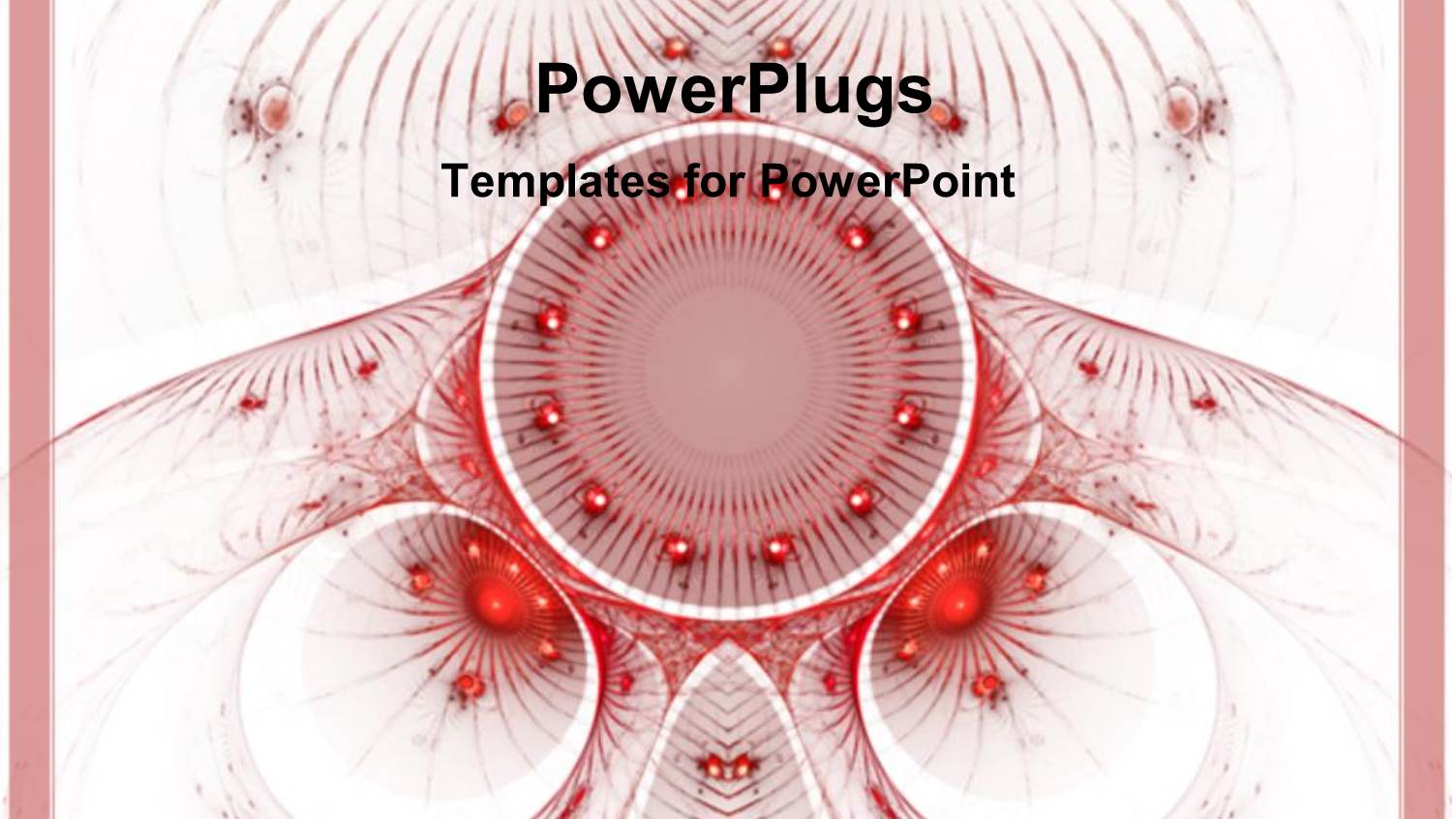 Abstract Shapes Decorated with Ornaments with Light Pink Frame