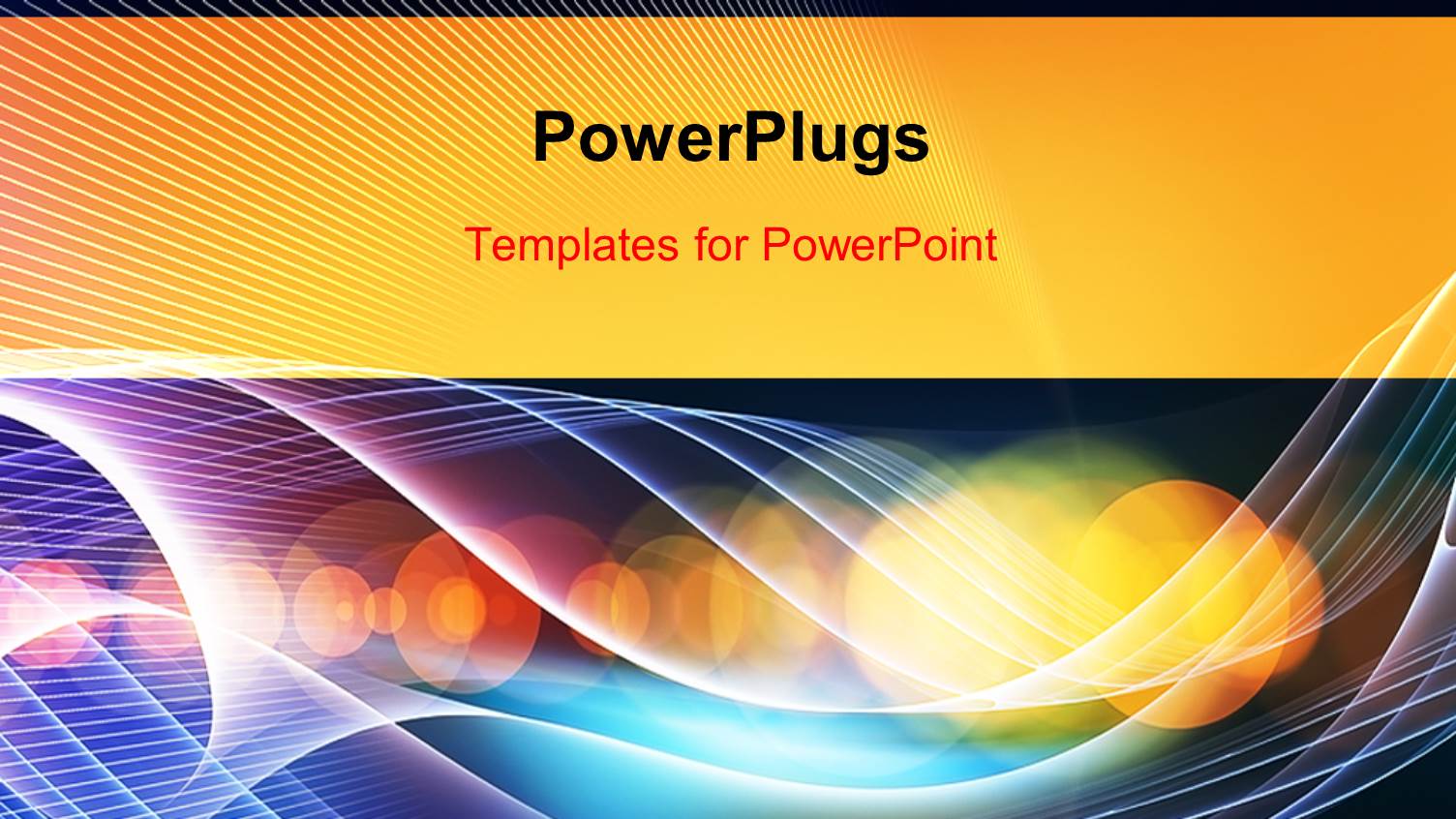 Abstract Technology Waves and Lights, with Bokeh Effect