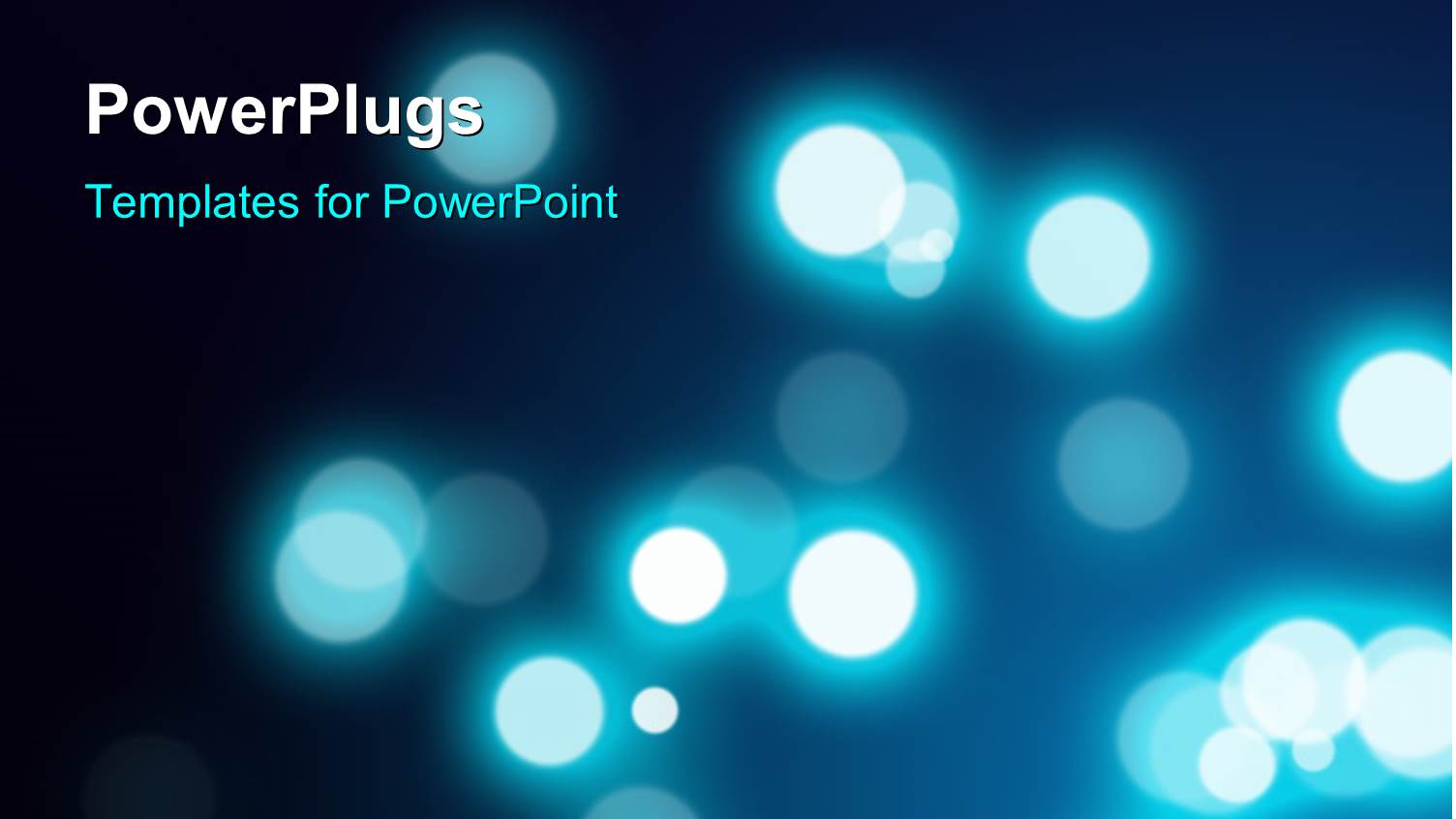 an Abstract View of Many Bright Blue and White Lights