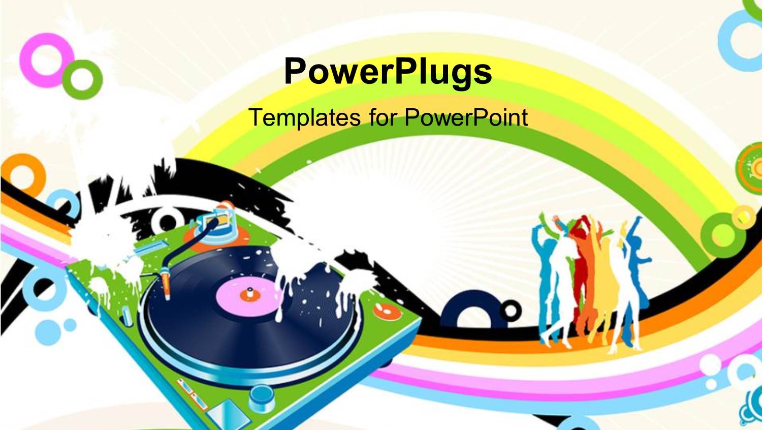 an Abstract View of People Dancing on a Music Theme