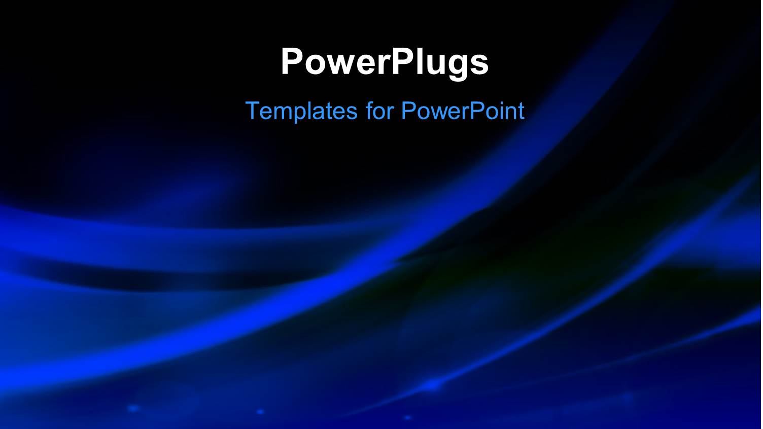 Abstract Wavy Blue Lines on Solid Black Background 