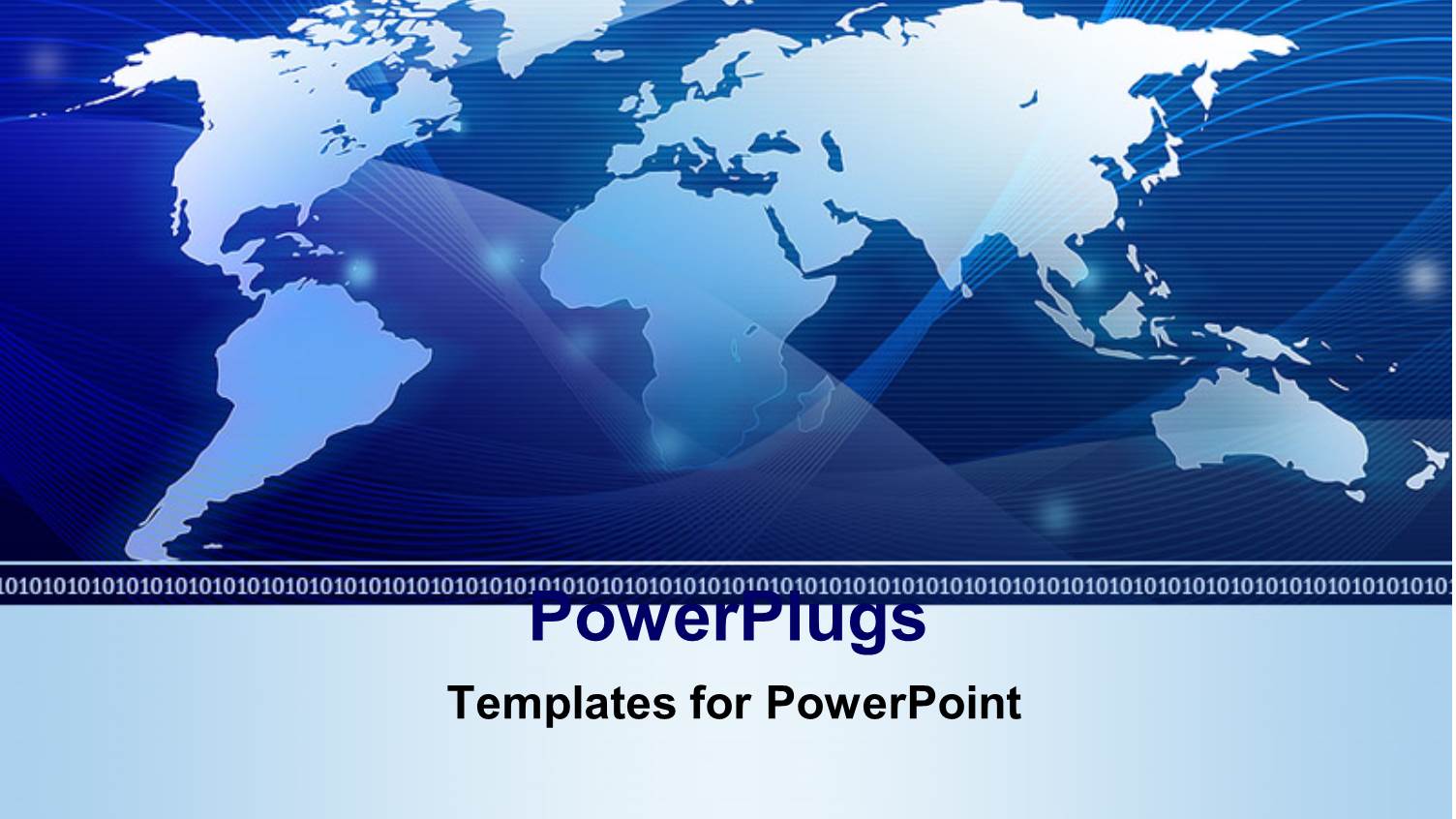 Abstract World Map Technology Blue Background