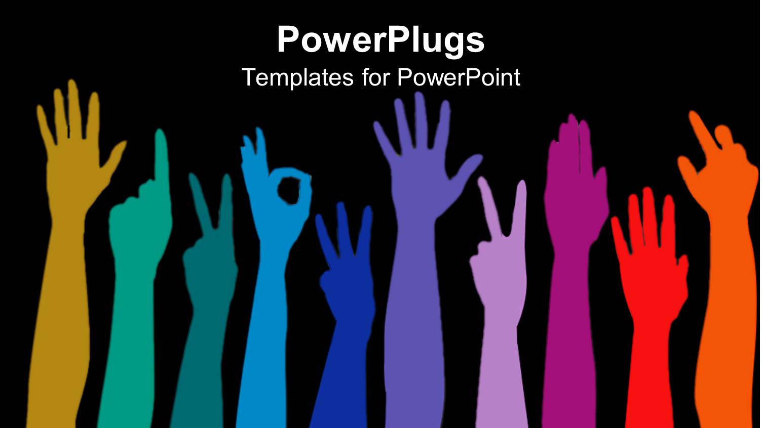 an Abtract Illustration of Lots of Hands in Different Colors