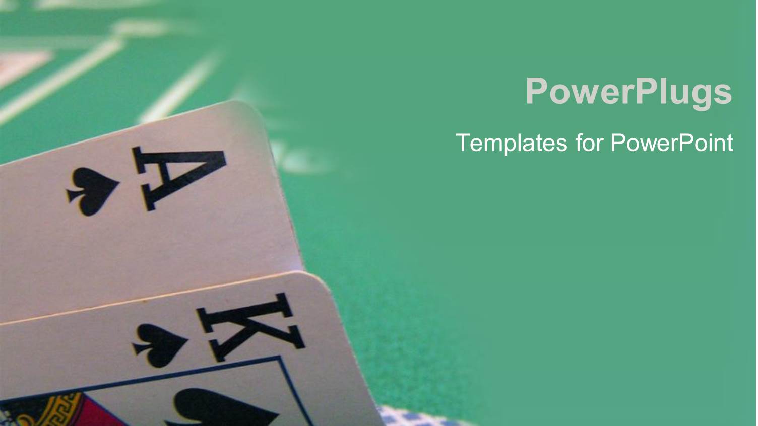 an Ace and a King with Green Background