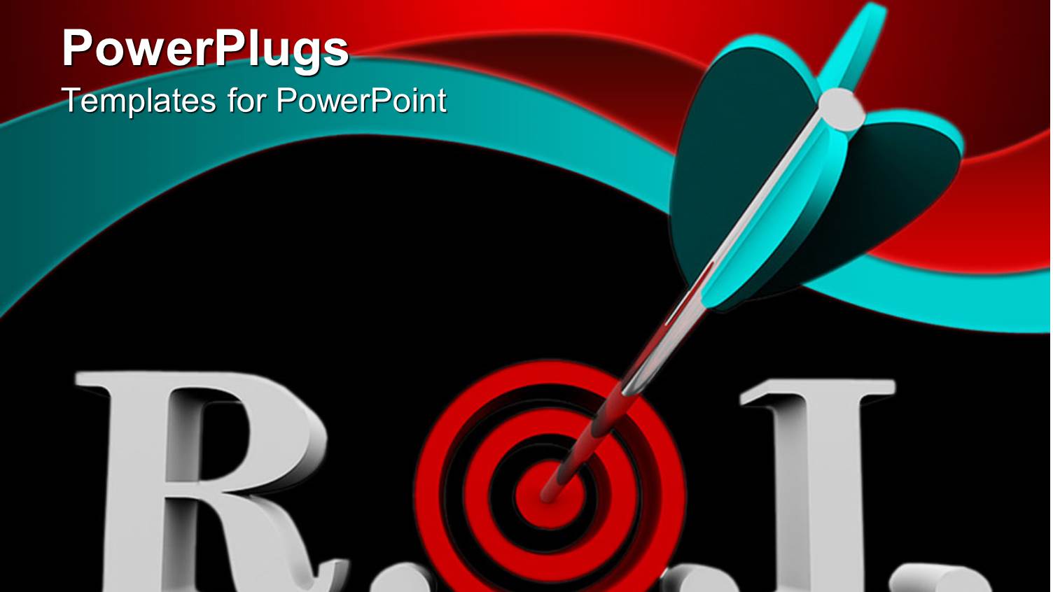 Acronym R.O.i. for Return of Investment with Red Target Instead of O Letter and Dart in Bullseye