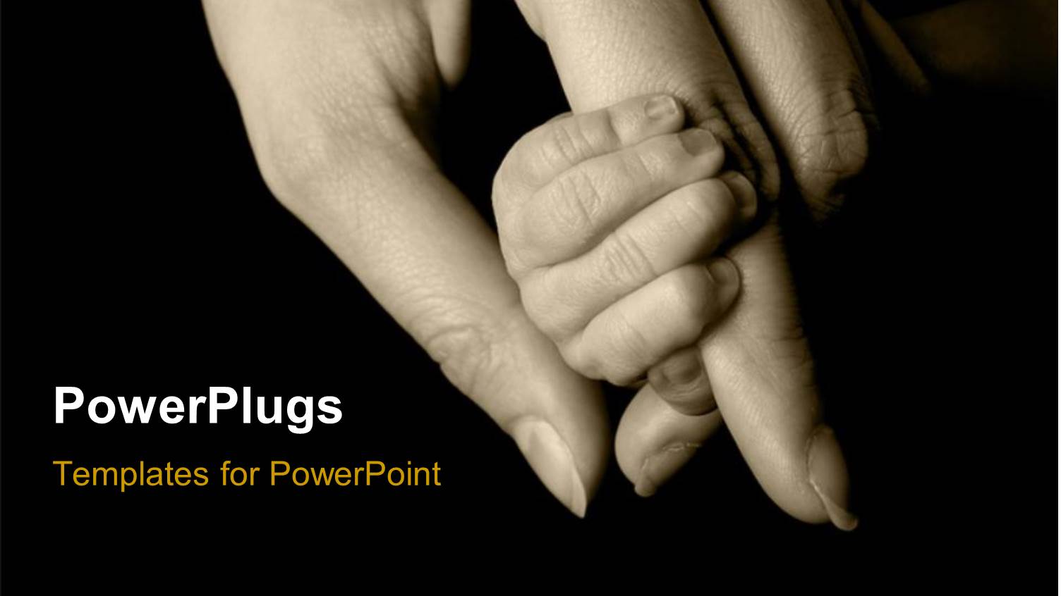 an Adult Female Hand Holding a Littile Babys Hand 