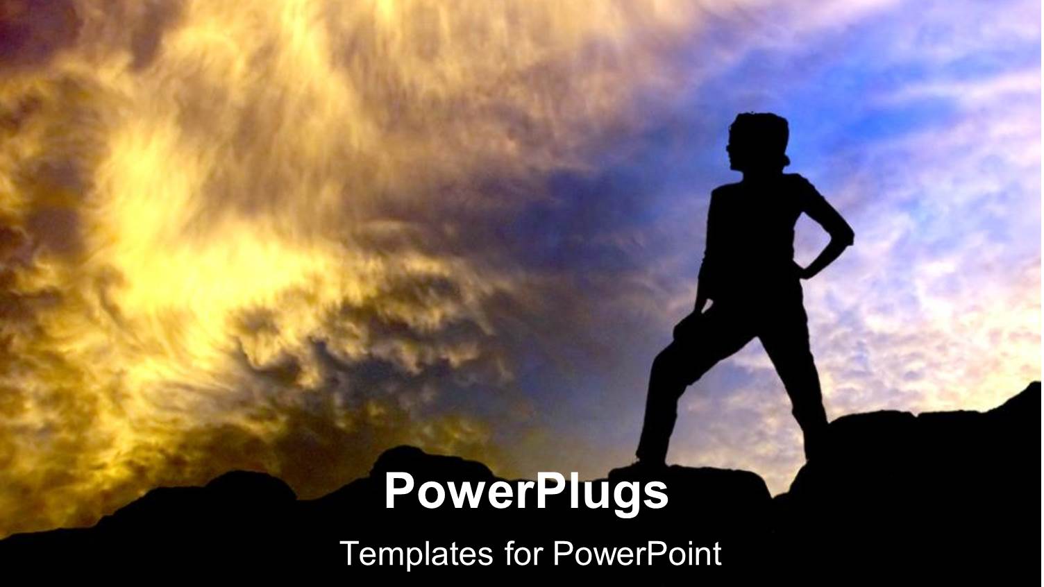 Adult Female Standing Akimbo Staring into the Evening Sky