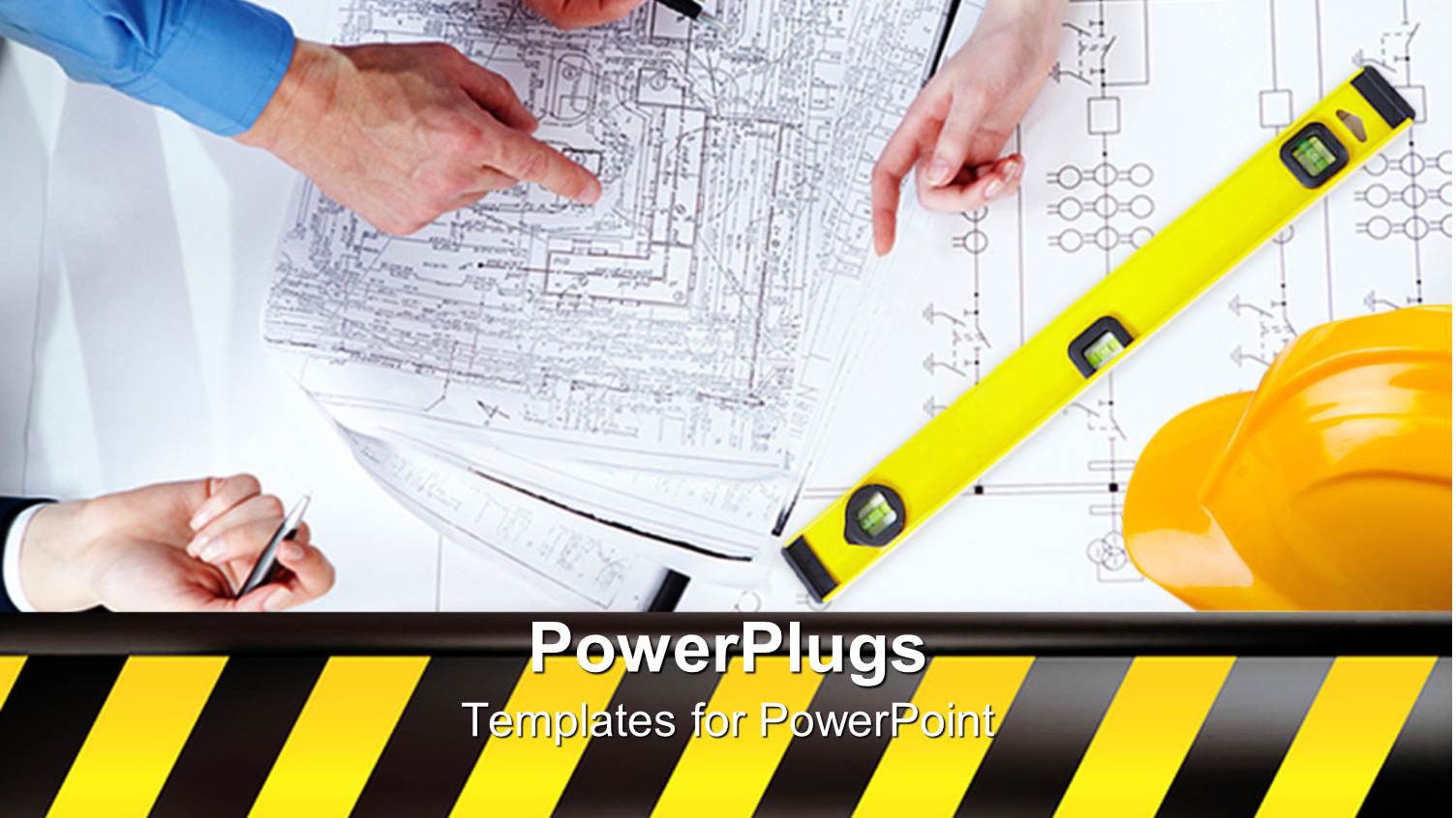 Adult Hands Planning on a Wide Construction Project Paper