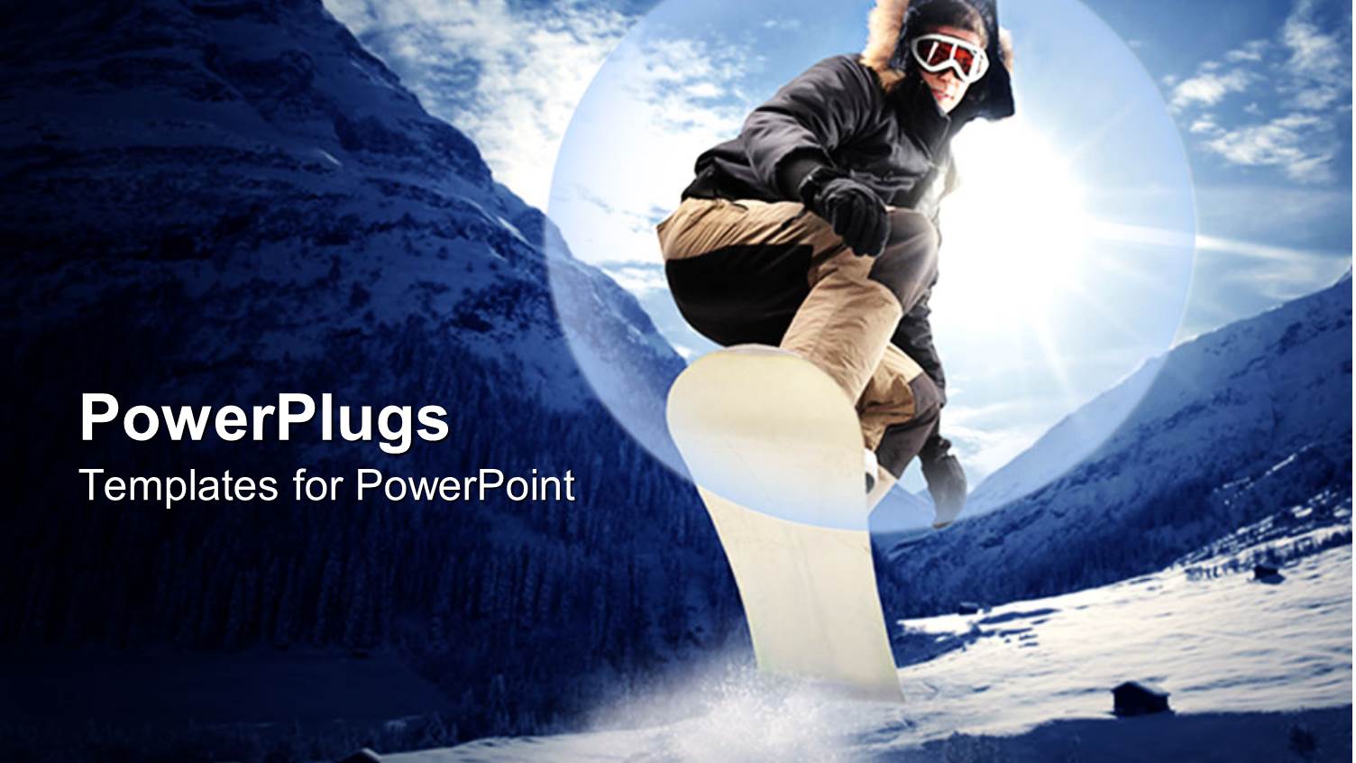 Adult Male Ski Jumping Over Lots of Mountain Snow