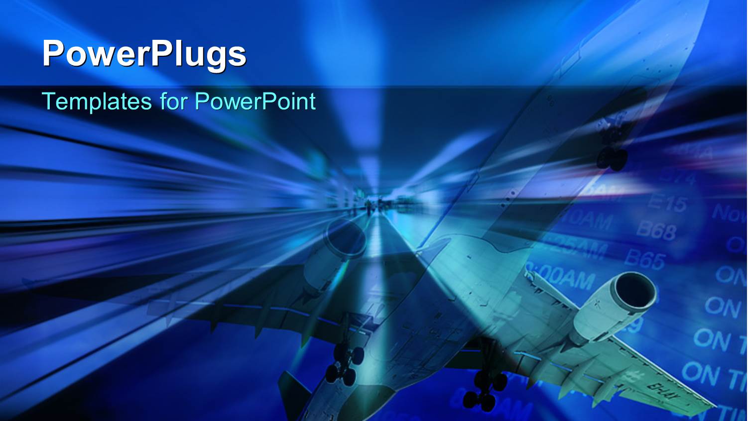 an Airplae During the Flight with Flight Schedule in Background