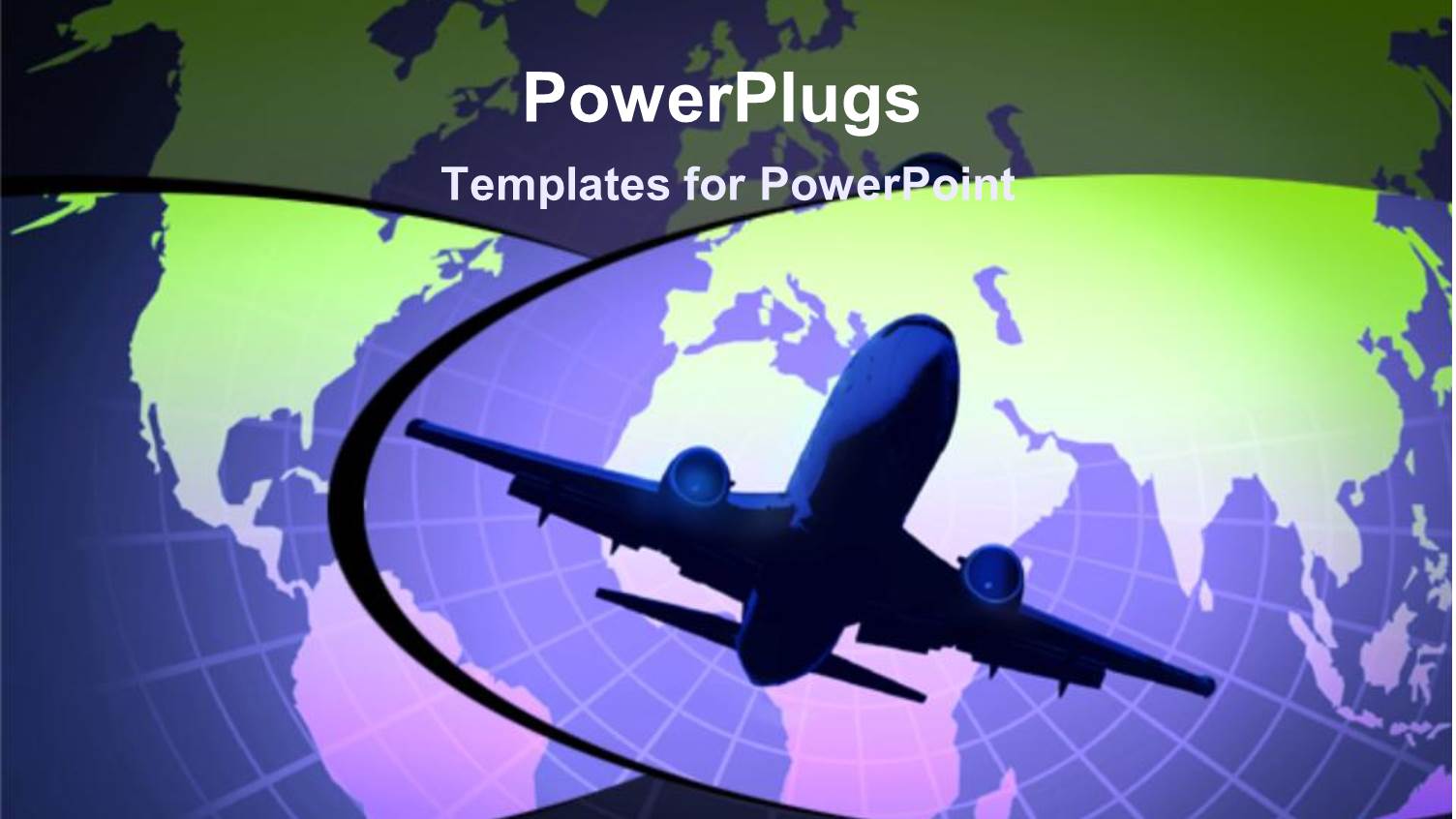 a Airplane with the Map of the Earth in Background