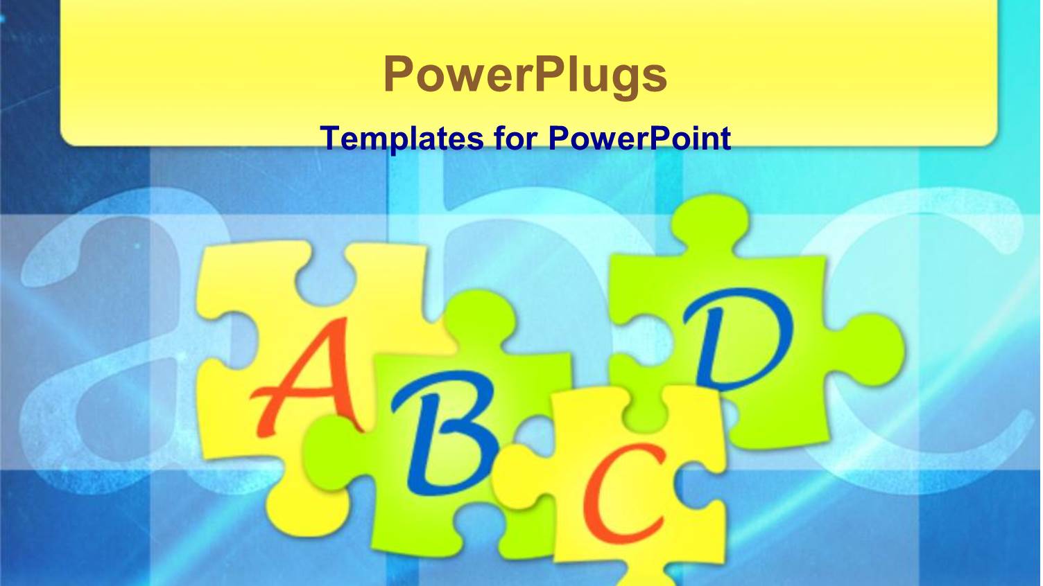 Alphabet Puzzle Pieces with ABC Background, Education, Learning, School, Teaching